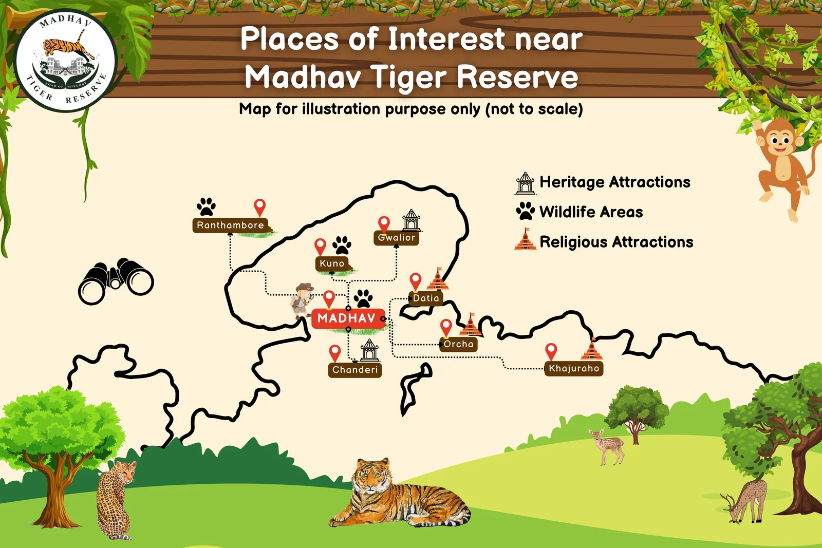 Madhav Tiger Reserve Map